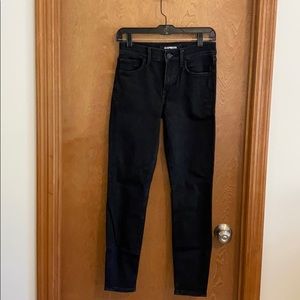 Black size 00R Express jeans.